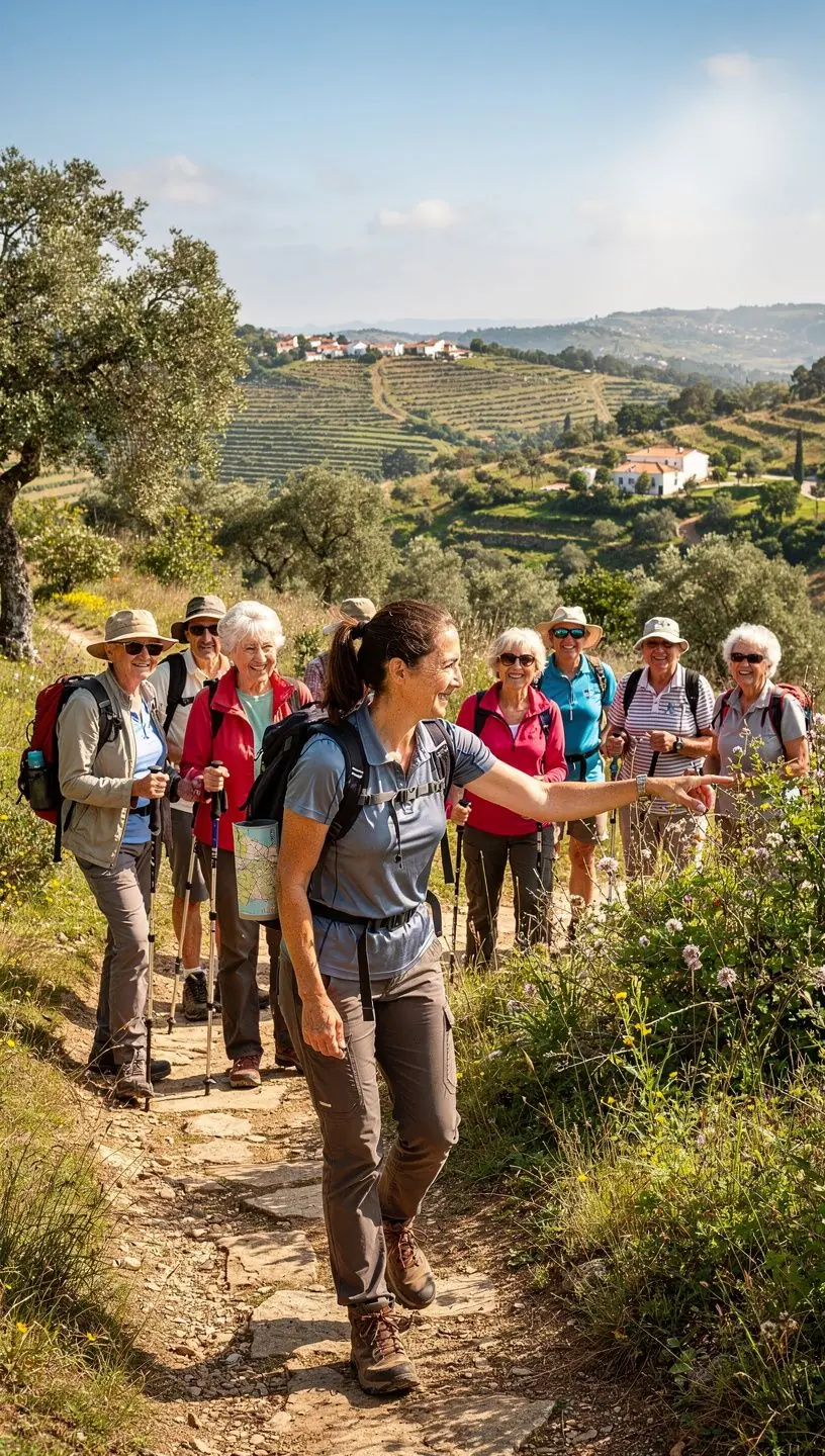 Imagem de grupo discutindo envelhecimento ativo e comunidade.
