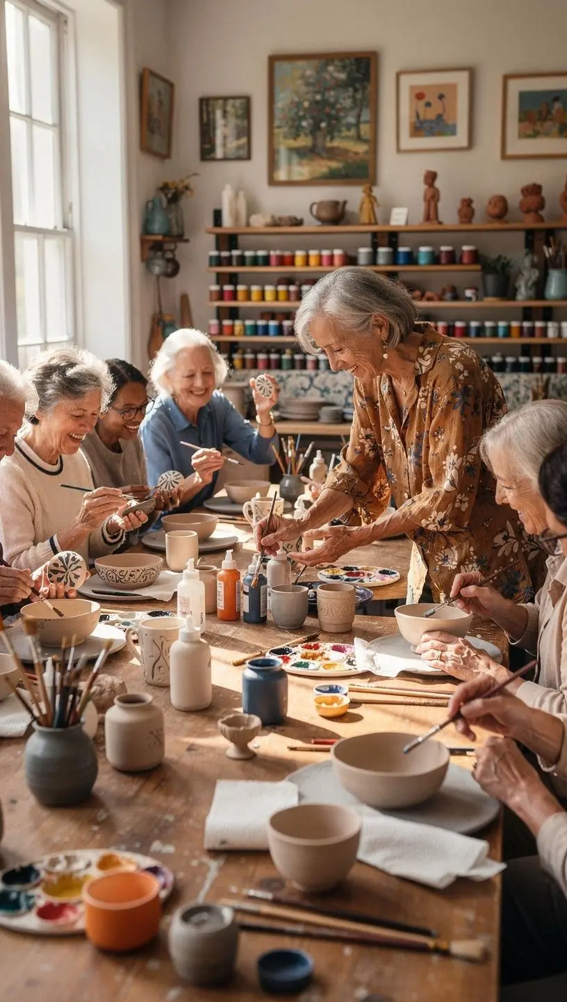 Programas de desenvolvimento pessoal offline para a terceira idade.